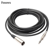[AbabixaMY] 3Pin XLR Male to 6.35mm 1/4inch TRS   Male Microphone Cable Adapter 10ft 6ft