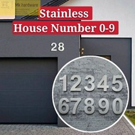ANTON 0-9 Stainless Steel House Number Plate Home Number Sign