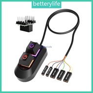 BTF External PC Switches Restart Button Universal Adapter Splitter Cable Lighting