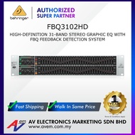 BEHRINGER ULTRAGRAPH PRO FBQ3102HD High-Definition 31-Band Stereo Graphic Equalizer with FBQ Feedbac