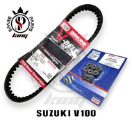 SUZUKI V100 V BELT TIMING BELT WITH DRIVE ROLLER SET DRIVE BELT BELTING ROLLER 8G