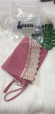 HIJAB INSTAN JERSEY RENDA SERUT SAMPING IZZA COLLECTION