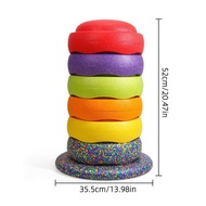 epp Rainbow Bridge Stones River Crossing Stones Sensory Training Equipment Balance Training Children