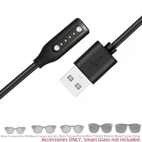 Smart Glasses Charger Adapter Charging Cable Cord Wire for Bose Frames Alto S M L Rondo Soprano Teno