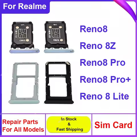 For OPPO Reno 8 8 Pro+ Plus Reno8 Lite Reno 8Z 4G 5G SIM Card Slot Micro SD Card Reader Holder Socke