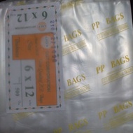 6x12 PLASTIC PP BAG(100pcs.)Polypropylene Plastic 6x12