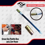 12" HD GREASE GUN  FLEXIBLE HOSE W/NOZZLE FLEXIBLE EXTENSION GREASE GUN HOSE ( 09GFH012B )