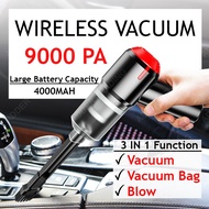 【READY STOCK】WIRELESS USB VACUUM CLEANER 9000PA 120W CAR VACUUM CLEANER MINI VACUUM CLEANER HOME VAC