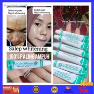 [BISA COD] Cream Jerawat Lis Skincare Night Whitening | Penghilang Flek Hitam Membandel di Wajah - S