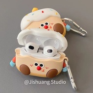 Warehouse No. 9 Cartoon Bluetooth Earphone Case Protective ins Cute Candle Cake Suitable For airpods