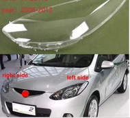 สำหรับ MAZDA 2ไฟหน้าฝาครอบซ้ายขวาด้านหน้าเลนส์ไฟหน้าสำหรับ MAZDA 2 M2 DEMIO 2009 2010 2011 2012 2013