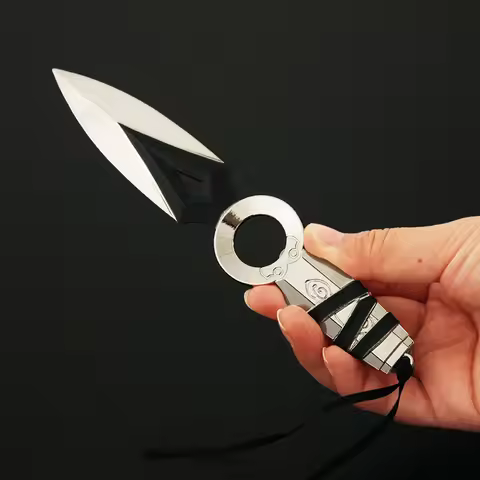 Valorant JETT Kunai Model Keychain 17cm Melee Metal Kunai with Sheath Game Peripheral Accessories Gi