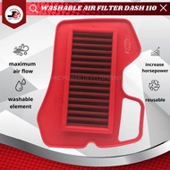 MOTORCYCLE J2 RACING HIRC WASHABLE AIR FILTER HONDA DASH 110