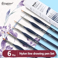Giorgione Nylon outlining pen Super-Fine  smoothAcrylic Watercolor Gouache Strokes Art Essential