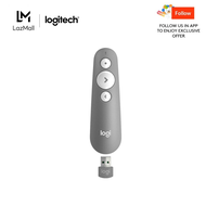 Logitech R500s Laser Presentation Remote Bluetooth USB-A Receiver Presentation Clicker with Laser Po