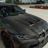BMW G80 G82 M3 M4 EEA GTS dry Carbon fiber front bonnet bonet hood cover air duct bodykit body kit