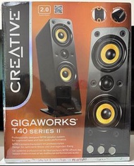 平到笑 不議價 全新未使用 原裝香港行貨 已過保 Creative Gigaworks T40 Series II 2 代 High-ends 2.0 Speakers 高端 喇叭
