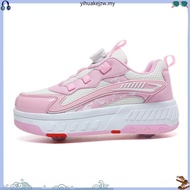 Hot sale！！！ 30-40 LED Double Roller Skate Shoes Women Men Automatic Luminous Sneakers roller shoes k