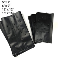 Polybag Polibeg Polibag 12x12 16x16 Tebal Tahan Lasak Tahan UV Fertigasi 1kg