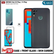 Case Infinix Hot 10 PLAY Soft Case Free Full Tempered Glass+Garskin