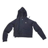Under Armour 安德瑪 Rival Fleece 短版連帽外套 1385890-001 女  M