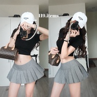 Low-Rise Flared Tennis Skirt (With Inner Pants) 119.items Tennis Skirt