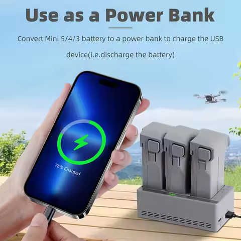 Battery Charger For DJI Mini 5 Pro 100W Fast Charging Manager For DJI Mini 5 Pro/Mini 4 Pro/Mini 3 P
