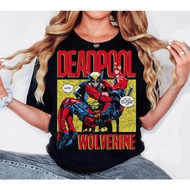 CODDeadpool and Wolverine Movie 2024 Shirt Wolverine Logan Tshirt MCU Fan Marvel Bestie Couple Tee