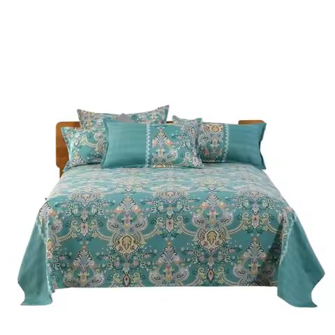 3pcs/Set Home Textile Bed Sheet Set with Pillowcases Cotton Material Lovers Home Room Bedding Flat S