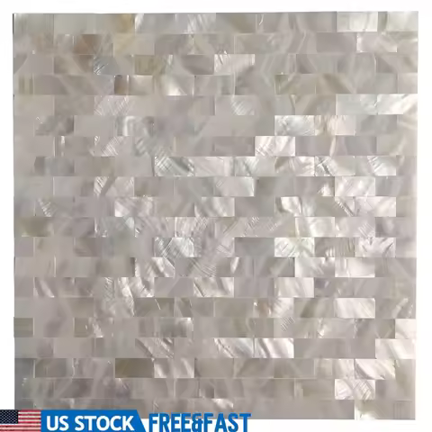 Premium Mother of Pearl Mosaic Tile Eco-Friendly Wall Art Natural Shell Kitchen Backsplash Bathroom 