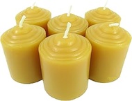 Beeswax Candle Works - 10 Hour Votives 6-Pack - 100% USA Beeswax