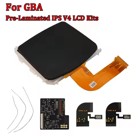 3.1-inch IPS AGB V4 Pre Laminated LCD Screen Kits For GameBoy Advance GBA HighLight Brightness Backl