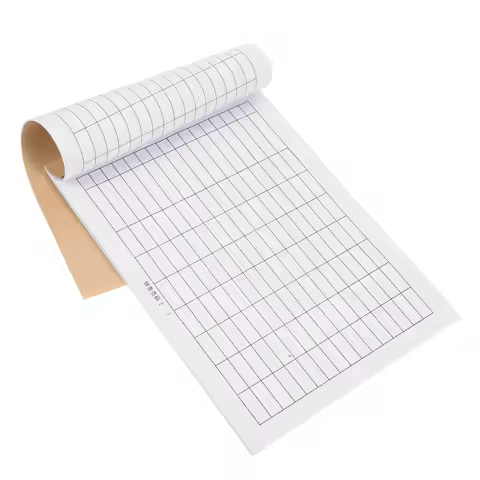 Blank Grid-Lined Accounting Ledger Book for Inventory Management Financial Tracking Business Record