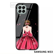 Softcase Glas Kaca For SAMSUNG M33 - B07 - Casing Hp For SAMSUNG M33 - Pelindung hp - Case Handphone