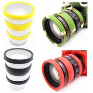 Camera Lens Silicone Case Band Protector Front Focus Zoom Ring 52mm 55mm 58mm 62mm 67mm 72mm 77mm Fi