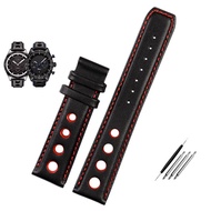ONWS สายหนังแท้20มม. สำหรับ Tissot Sports Series 1853 PRS516 T91นาฬิกาข้อมือผู้ชายพร้อมตะขอผีเสื้อเข