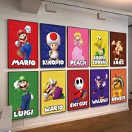 Mario Game E-sports Room Wall Decorative Painting, Super Mario Home Decoration Canvas Painting