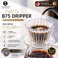 TIMEMORE Crystal Eye B75 Coffee Dripper | Fast Flow Cake Shape Pour Over Dripper