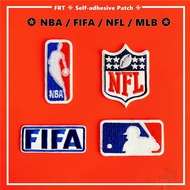 ☸ F.I.F.A / N.B.A / M.L.B / N.F.L Logo Self-adhesive Sticker Patch ☸ 1Pc Iron on Sew on Clothes Bag 