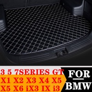 Sinjayer Waterproof Car Trunk Mat AUTO Tail Boot Rear Cargo Pad Carpet Liner For BMW 3 5 7 Series GT X5 X1 X2 X3 X4 X6 I3 IX IX3