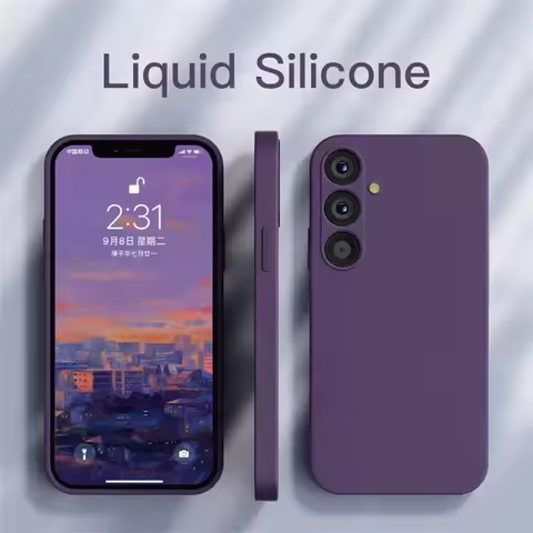 S25 S24 S23 Ultra Case Soft Liquid Silicone Phone Case For Samsung Galaxy S25 S24 S23 S22 Ultra Plus
