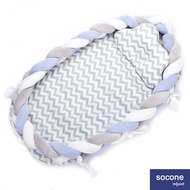 Socone Infant Baby Newborn Crib Set With Pillow Bed Snuggle Nest For Newborn Infant Travel Bed Baby Co-sleeper Bed