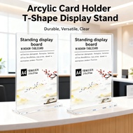 Arcylic A4 Stand, A6 T-Shape Card Display A5 Holder