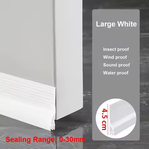 100cm Home TPE Blocker Insectproof Windshield Door Bottom Sealing Strip Draught Excluder Door Draft 