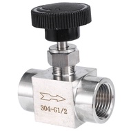 Equal Female Thread 304 Stainless Steel Flow Control Shut Off Needle Valve