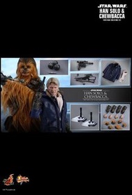 全新 ht Hottoys Hot toys mms376 Han Solo and Chewbacca 1/6 Star Wars The Force Awakens