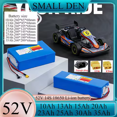52V 18650 Li-ion battery 10Ah-13Ah-15Ah-20Ah-23Ah-25Ah-35Ah 14S3P-10P For 58.8V Li-ion battery pack 