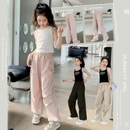 Girls' Pants Elastic Korean Style Loose Fit Summer Fashion Cool And Comfortable 2-14 Years Old Child