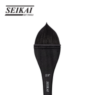 SEIKAI พู่กันขนสัตว์ลิ้นแมว (SQUIRREL MIX WOOD HANDLE) 1 ด้าม