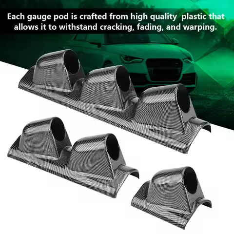 Dual Holes Gauge Holder Heavy Duty Racing Sport Meter Gauge Pillar Mount Pod Holder Bracket Gauge Ho